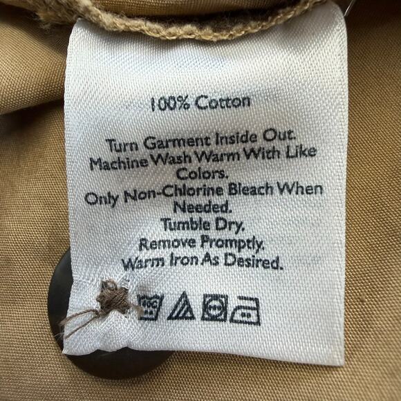 Eddie Bauer Women's Full Zip Tan Khaki Urban Utility Hoodie Jacket Size M Cotton - Picture 4 of 11